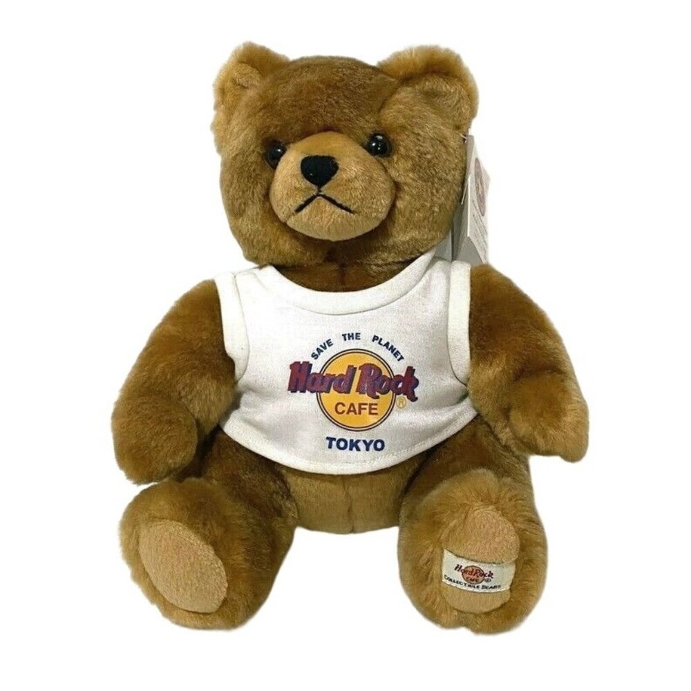 Herrington Teddy Bear Hard Rock Cafe Tokyo Plush‎ 9" Brown